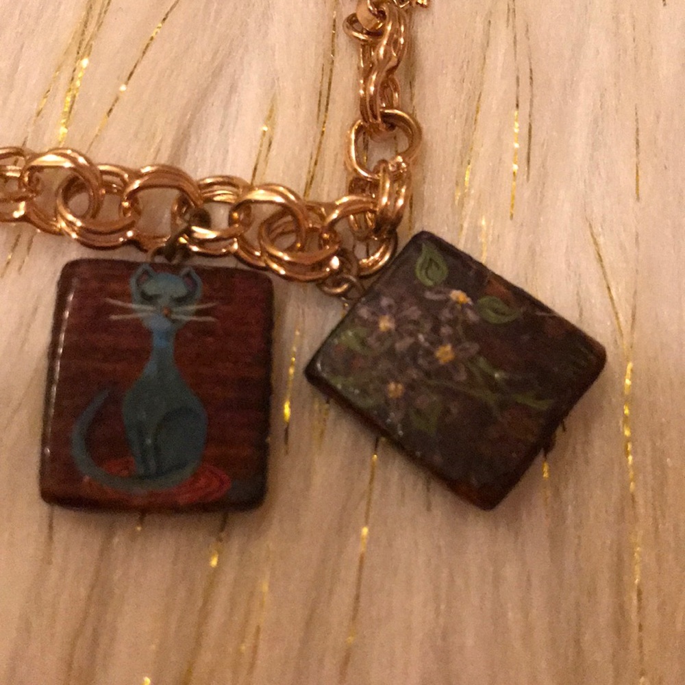 True vintage handpainted raggedy ann bracelet - Picture 4 of 8